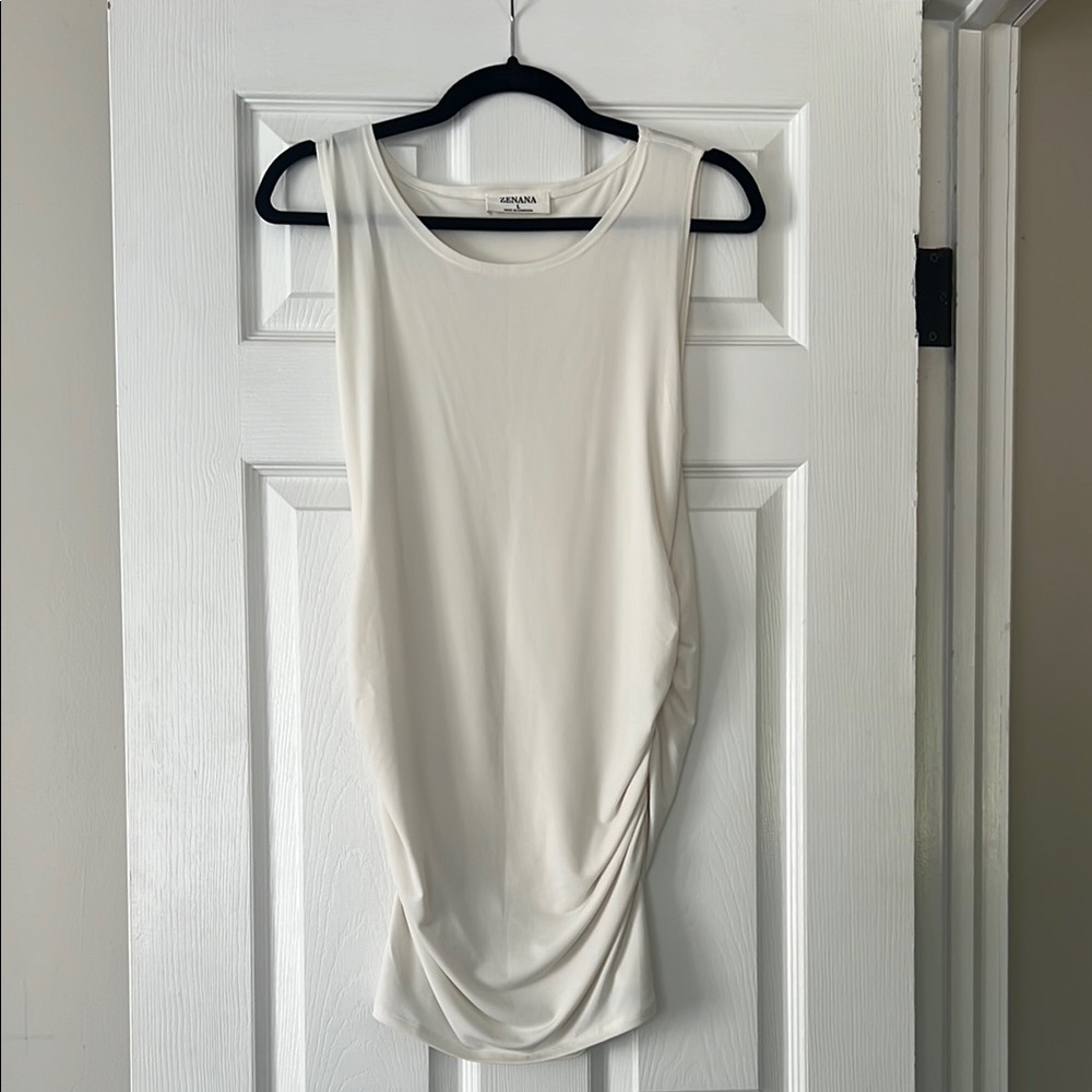 Zenana Ivory Tank (Long)